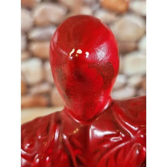 Vintage Ceramic Red Matador and Bull Statues - Picture 7 of 16